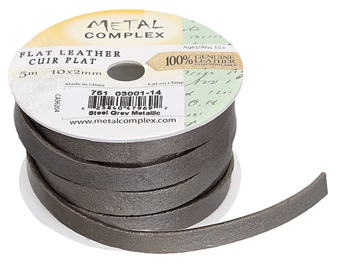 Flat Leather 10x2mm (5m Spool) 