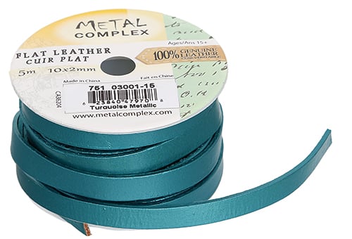 Flat Leather 10x2mm (5m Spool) 
