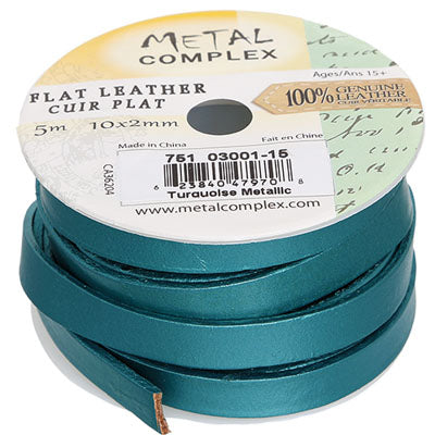 Flat Leather 10x2mm (5m Spool)