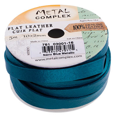 Flat Leather 10x2mm (5m Spool)