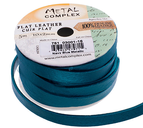 Flat Leather 10x2mm (5m Spool) 
