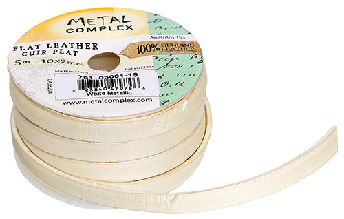 Flat Leather 10x2mm (5m Spool) 