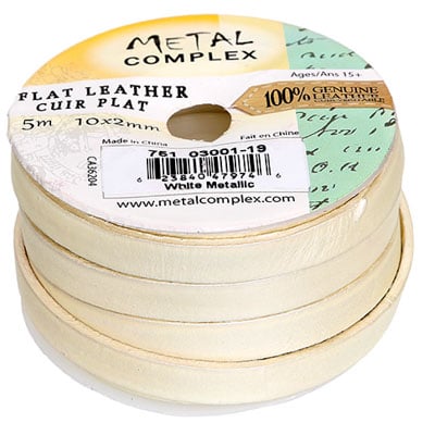 Flat Leather 10x2mm (5m Spool)