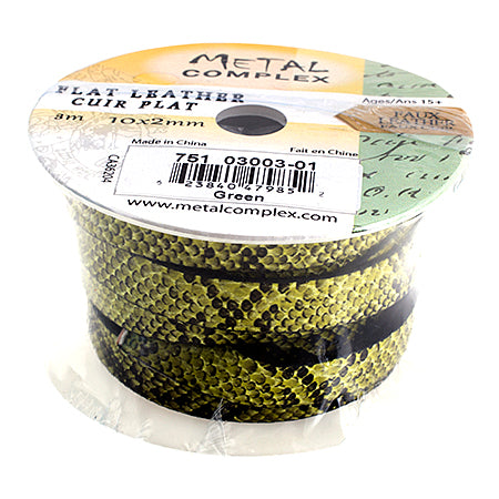 Faux Snake Leather 10x2mm (3m Spool) 