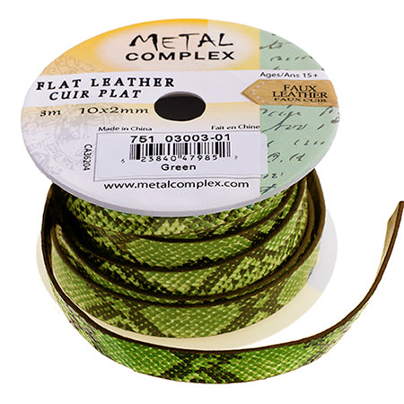 Faux Snake Leather 10x2mm (3m Spool) 