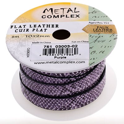 Faux Snake Leather 10x2mm (3m Spool)