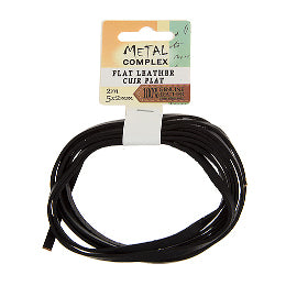 Flat Leather 5x2mm (2m/Card)