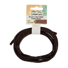 Flat Leather 5x2mm (2m/Card)