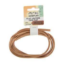 Flat Leather 5x2mm (2m/Card)