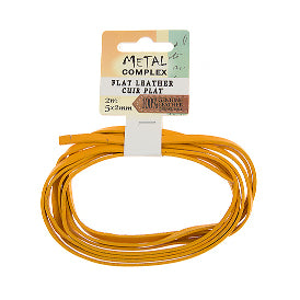 Flat Leather 5x2mm (2m/Card)