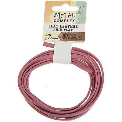 Flat Leather 5x2mm (2m/Card)