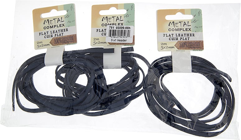 Flat Leather 5x2mm (2m/Card) 