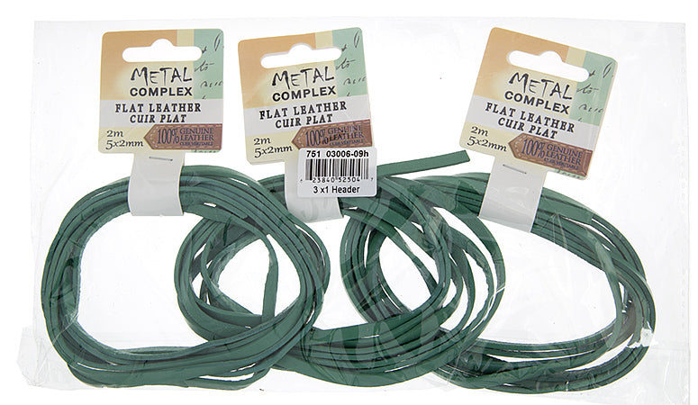 Flat Leather 5x2mm (2m/Card) 