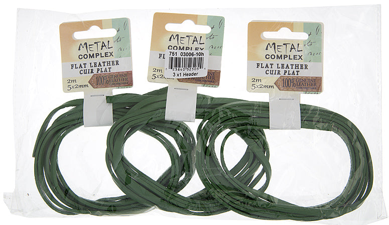 Flat Leather 5x2mm (2m/Card) 