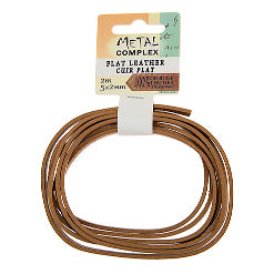 Flat Leather 5x2mm (2m/Card)