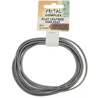 Flat Leather 5x2mm (2m/Card)