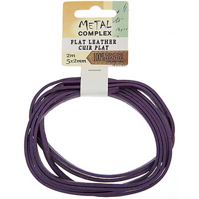 Flat Leather 5x2mm (2m/Card)