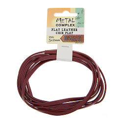 Flat Leather 5x2mm (2m/Card)