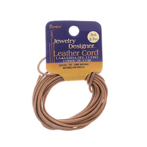 Leather Cord 1mm 2.7m/3yd