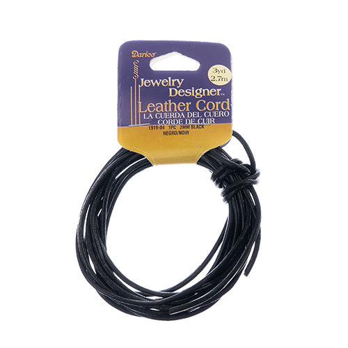 Leather Cord 1mm 2.7m/3yd