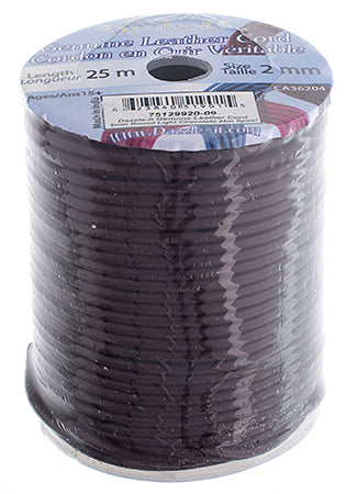 Dazzle-It Genuine Leather Cord 2mm  Spool