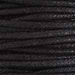 Cotton Wax Cord Round Black