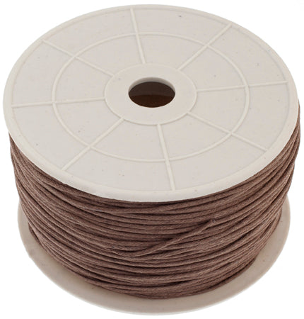 Cotton Wax Cord Round Black