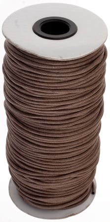 Cotton Wax Cord Round Black