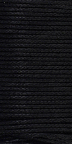 Cord Waxed 1mm Black