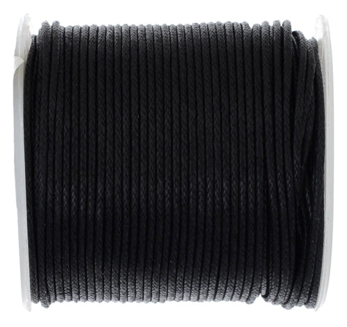 Cord Waxed 1mm Black