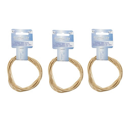 Dazzle-It Cotton Wax Cord 1mm Round  5yds