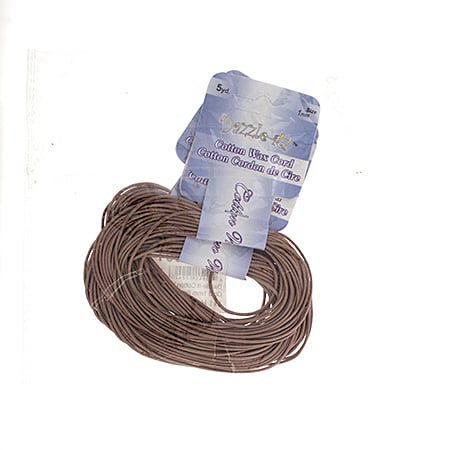 Dazzle-It Cotton Wax Cord 1mm Round  5yds