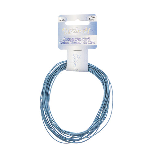 Dazzle-It Cotton Wax Cord 1mm Round  5yds