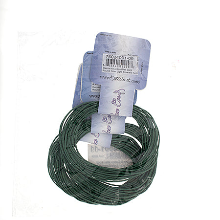 Dazzle-It Cotton Wax Cord 1mm Round  5yds