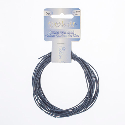 Dazzle-It Cotton Wax Cord 1mm Round  5yds