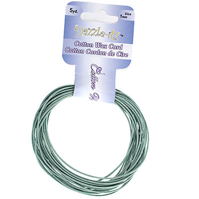 Dazzle-It Cotton Wax Cord 1mm Round  5yds