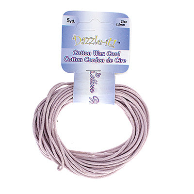 Dazzle-It Cotton Wax Cord 1.5mm Round  5yds