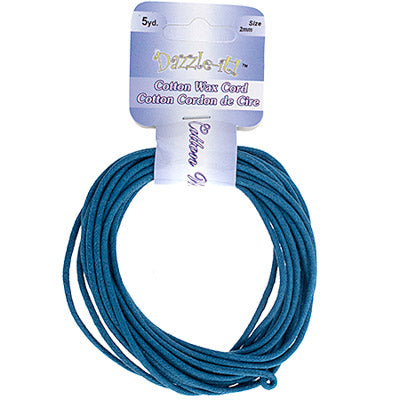 Dazzle-It Cotton Wax Cord 2mm Round  5yds