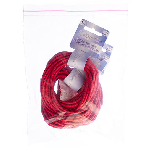 Dazzle-It Cotton Wax Cord 3mm Round  5yds