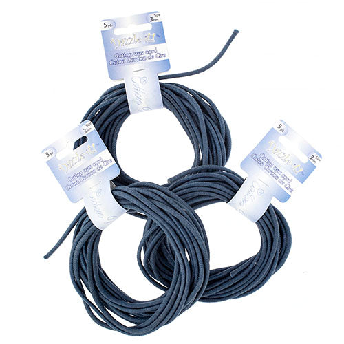 Dazzle-It Cotton Wax Cord 3mm Round  5yds