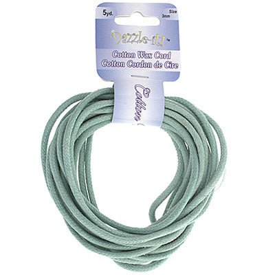 Dazzle-It Cotton Wax Cord 3mm Round  5yds