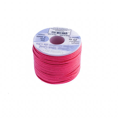 Dazzle-It Cotton Wax Cord 1mm Round  25m Spool