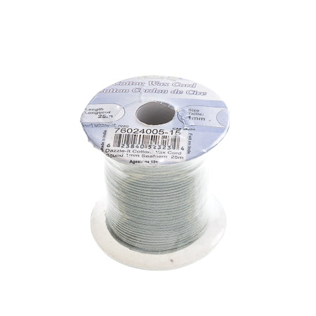 Dazzle-It Cotton Wax Cord 1mm Round  25m Spool