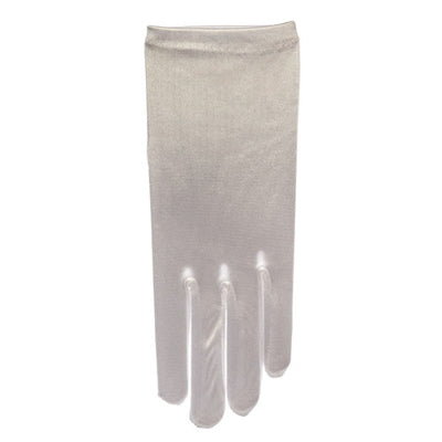 Wedding Gloves Satin Wrist Length White