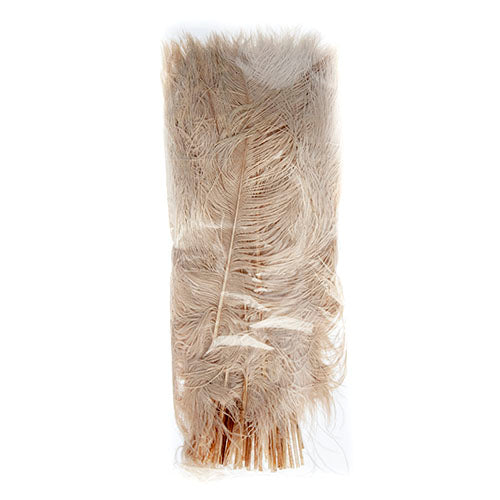Ostrich Drab Feathers 14-16in Premium Quality 
