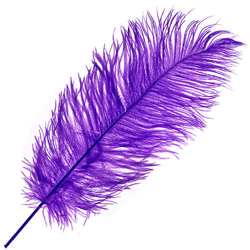Ostrich Drab Feathers 14-16in (1pc)