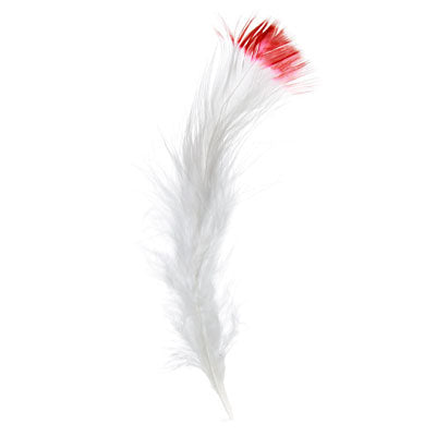 Marabou Feathers 4-6in White /Black (3 x 6g each)