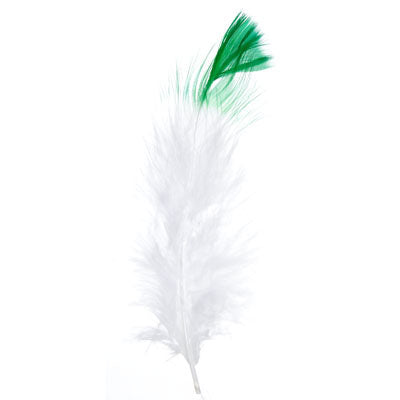 Marabou Feathers 4-6in White /Black (3 x 6g each)