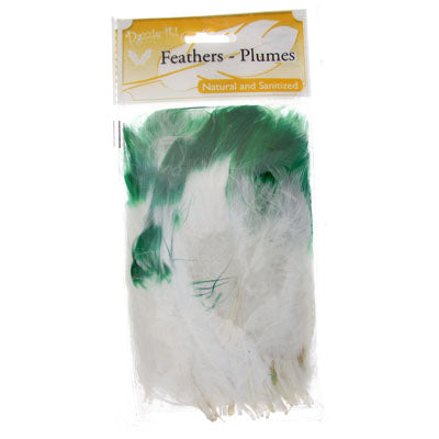Marabou Feathers 4-6in White /Black (3 x 6g each)