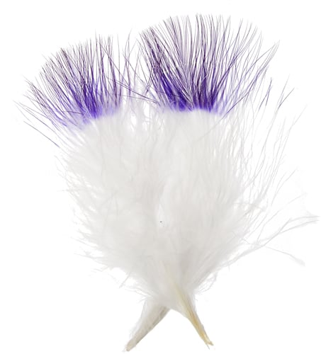 Marabou Feathers 4-6in White /Black (3 x 6g each)